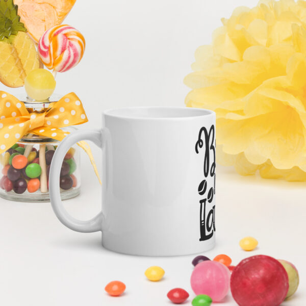 Bring Me A Latte White glossy mug