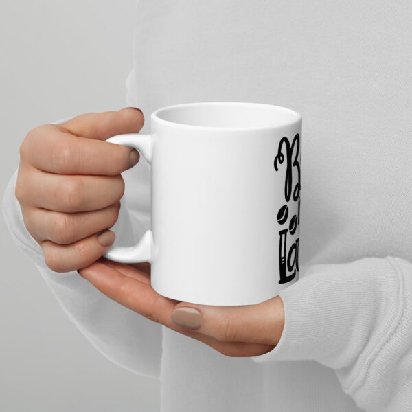 Bring Me A Latte White glossy mug
