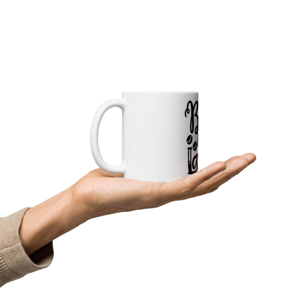 Bring Me A Latte White glossy mug